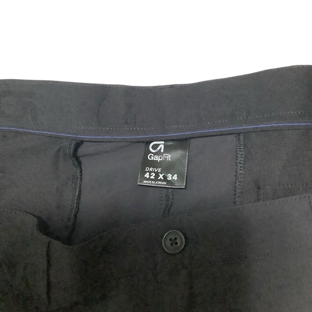 GapFit Drive Pant 2 Sz 42W 34L True Black Golf NWT - Picture 3 of 10